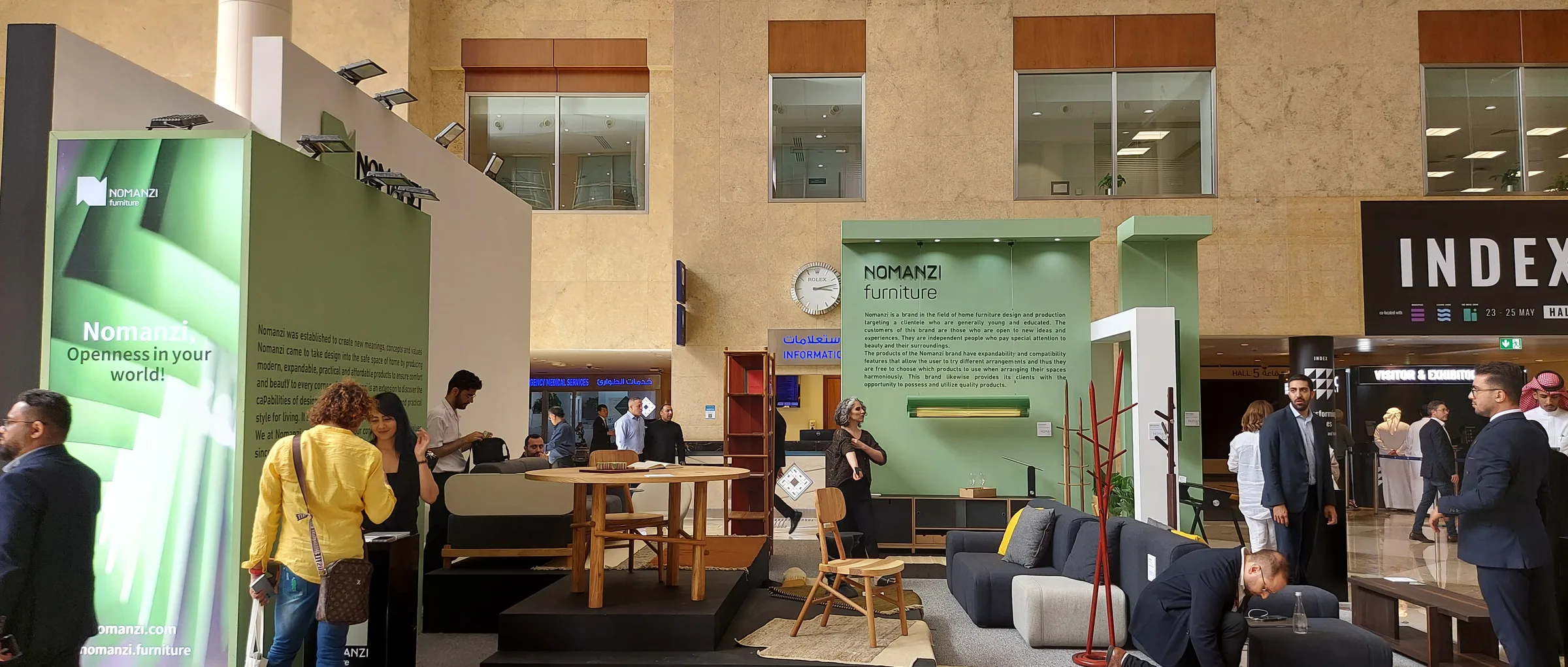 The Studio NOMANZI stand at INDEX Dubai, Dubai World Trade Centre