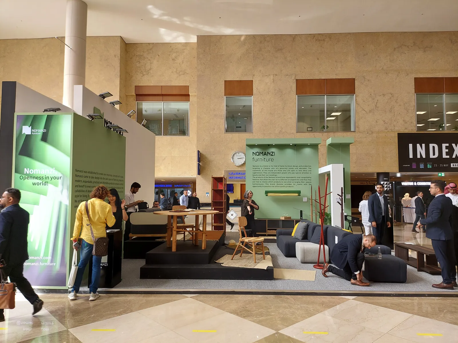 The Studio NOMANZI stand at INDEX Dubai, Dubai World Trade Centre