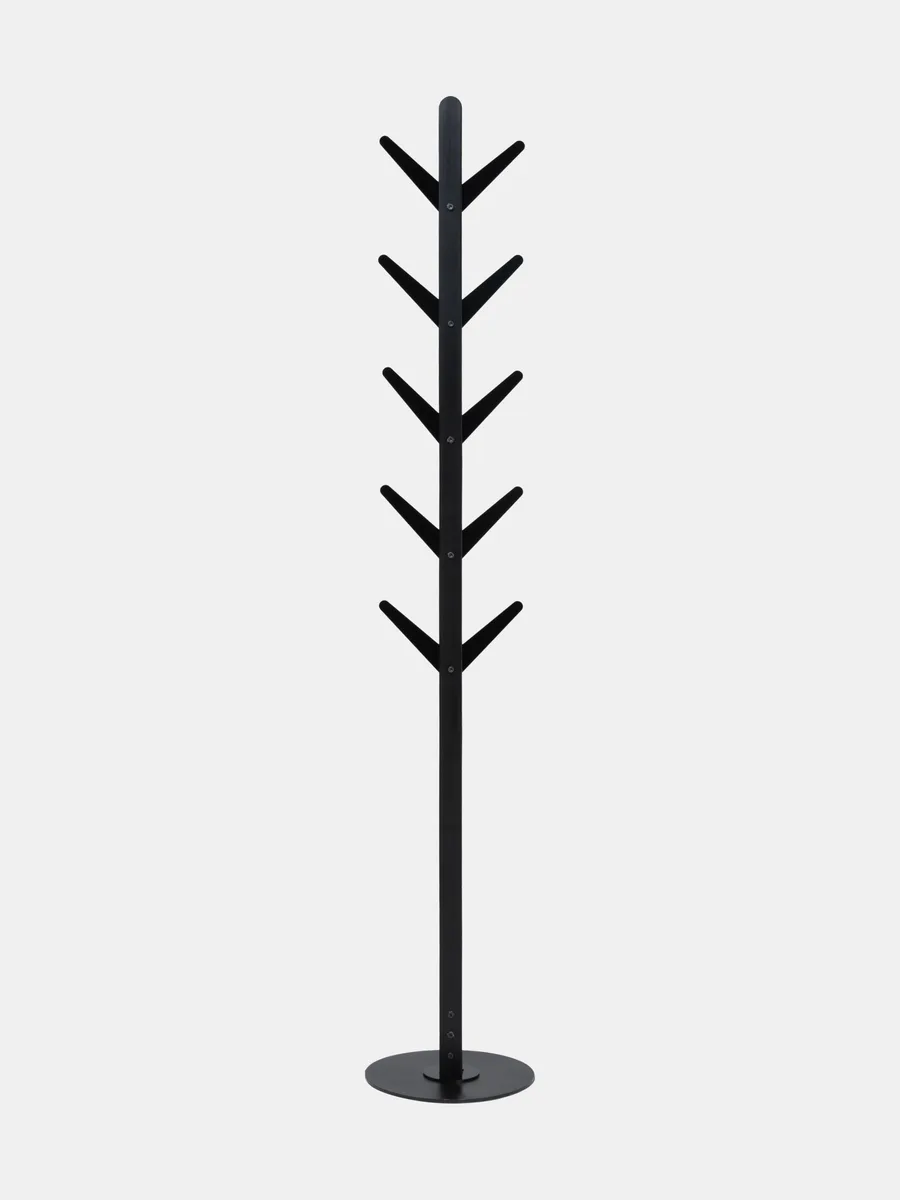 The Nemov coat rack, branched like a slender black tree