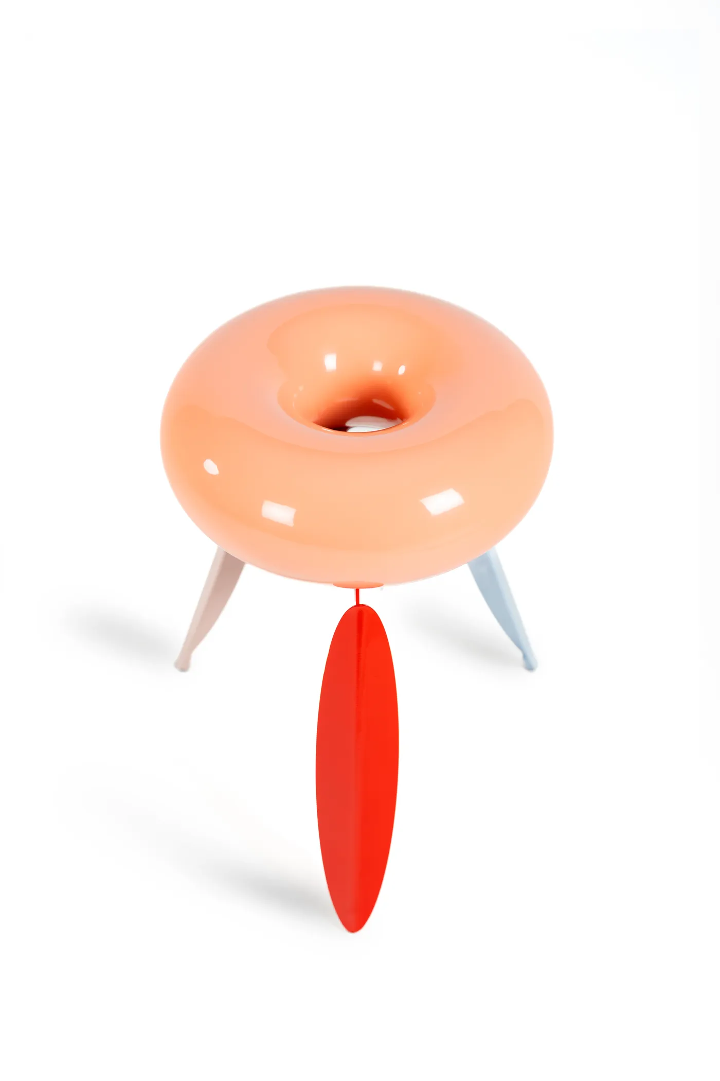 Dot Nut from above, the ring seat centred on its legs